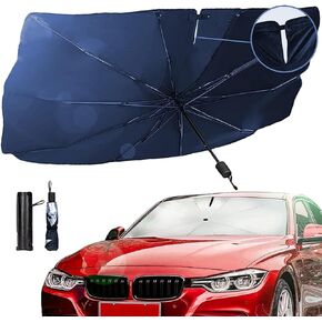 Car Windshield Sun Shade Umbrella - Sun Guard Heat Insulation Protection, Foldable Sunshade Cover & Sun Visor for Front Window, Suitable for Most Cars, Automotive Window Sunshades (57.1 × 31.5 Inches) in Kuwait