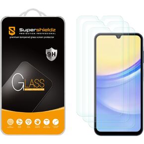 Supershieldz (3 Pack) Designed for Samsung Galaxy A15 5G Tempered Glass Screen Protector, Anti Scratch, Bubble Free
