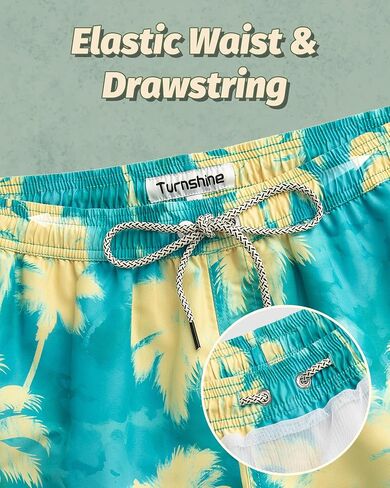 Mens Swim Trunks 5 Inch Swimming Shorts with Mesh Lining Quick Dry Bathing Suits for Men Swimwear in Saudi Arabia