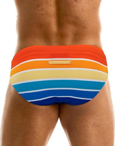 MIZOK Men's Sexy Prints Swimming Bikini Low Rise Swimwear Brief in Saudi Arabia