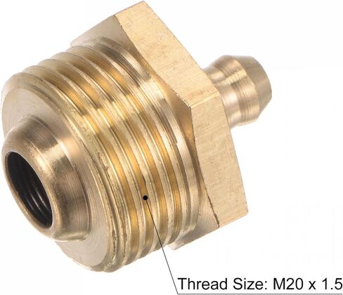 uxcell Brass Straight Grease Fitting M14 x 1.5mm Thread Hydraulic Grease Fitting Accessories, 2Pcs in Saudi Arabia