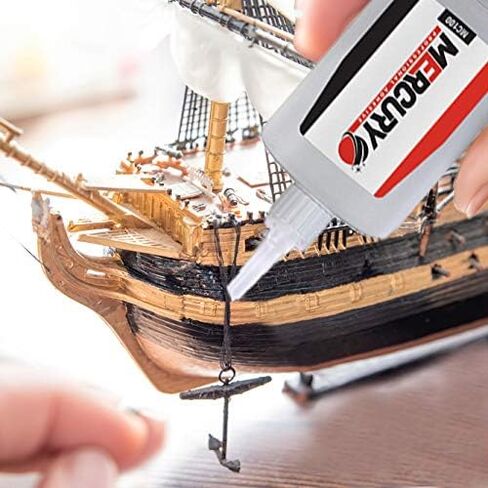 غراء Mercury CA مع المنشط (2 × 1.7 أونصة - 2 × 6.7 أونصة سائلة) غراء CA الفوري للأعمال الخشبية، لاصق Cyanoacrylate ورذاذ المسرع - عبوتان in Kuwait