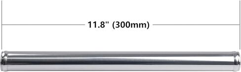 Ucreative مستقيم سبائك الألومنيوم أنبوب المبرد الأنابيب مدخل هواء أنبوب فضي اللون للسيارة OD: 1 بوصة (25 مم) in Kuwait