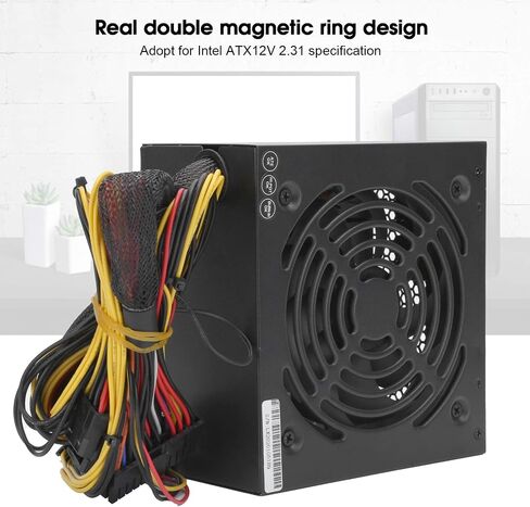 PC Power Supply, 350W Desktop Computer Low Energy Consumption Power Supply Accessories, 115/230V Adjustable(US Plug) in Saudi Arabia