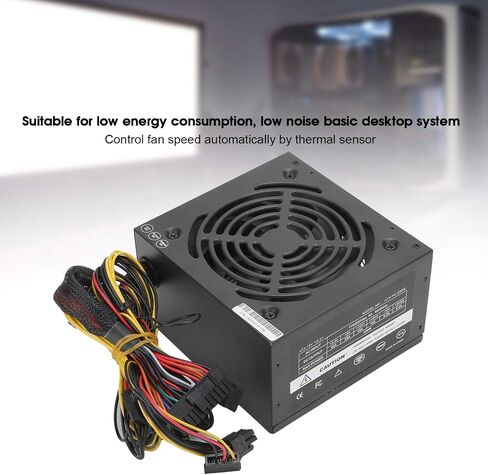 PC Power Supply, 350W Desktop Computer Low Energy Consumption Power Supply Accessories, 115/230V Adjustable(US Plug) in Saudi Arabia