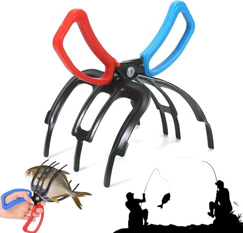 3 قابض سمك مخلب، كماشة صيد السمك، كماشة صيد معدنية، مشبك للتحكم في الأسماك، متعددة الوظائف بثلاثة أسنان لصيد الأسماك لمعظم أسماك المياه العذبة وحامل معالجة in Kuwait