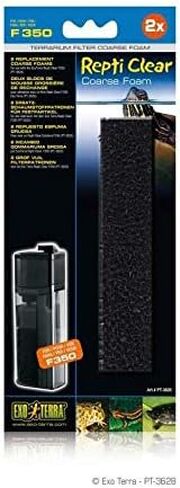 رغوة خشنة Exo Terra Repti Clear 350 - إجمالي 6 مرشحات (3 عبوات مع 2 في كل عبوة) in Saudi Arabia
