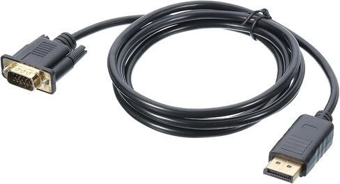 MECCANIXITY Display Port (DP) to VGA Cable 6FT Video Cable External 1080P HD VGA Device Support Computers for Projectors, Monitor, Extended Desktop in Saudi Arabia
