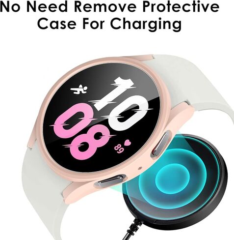 [6+6 𝙋𝙖𝙘𝙠] واقي شاشة Galaxy Watch 5 وحافظة 44 مم، طبقة غطاء وجه من الزجاج المقوى المضاد للضباب NANW + ملحقات حافظة صلبة شاملة من البولي كربونات متوافقة مع Samsung Galaxy Watch 4&5 in Kuwait