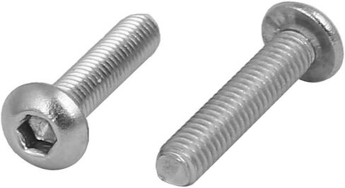 uxcell M3 x 14mm 304 Stainless Steel Button Head Hex Socket Cap Screws Fastener 60PCS in Saudi Arabia