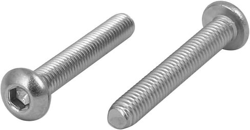 uxcell M3 x 14mm 304 Stainless Steel Button Head Hex Socket Cap Screws Fastener 60PCS in Saudi Arabia