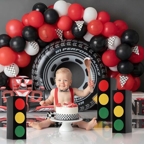 4 قطع من صناديق هدايا إشارات المرور مقاس 17 بوصة، صناديق نقل للقطع المركزية، صندوق هدايا إشارات المرور، أغطية الطاولات لموضوع السيارة وحفلات أعياد الميلاد وصناديق هدايا حفلات أعياد الميلاد وصناديق الهدايا الجيدة in Kuwait