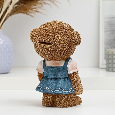 Pretty Brown Piggy Bank Bear Polystone Piggy Banks Money Bank Coin Bank in Saudi Arabia
