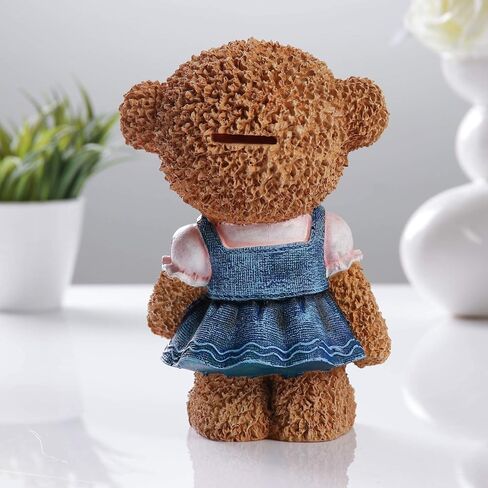 Pretty Brown Piggy Bank Bear Polystone Piggy Banks Money Bank Coin Bank in Saudi Arabia
