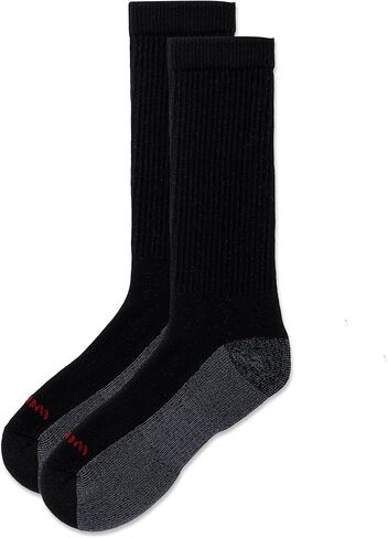 Wolverine Men's Cotton Comfort Crew Socks - 6 Pairs - Breathable Arch Support in Saudi Arabia