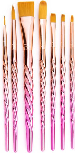 Royal & Langnickel Mythos, 4pc Unicorn Variety Craft Brush Set for All Painting Mediums, Includes - Shader, Round & Liner Brushes in Saudi Arabia