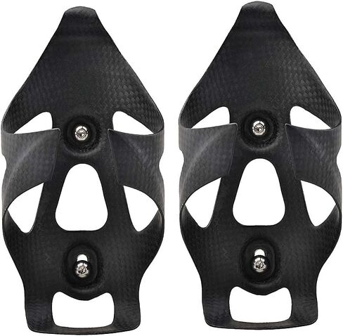 Full Carbon Fiber Bicycle Water Bottle Cages Holder Brackets with Titanium Bolts Pack of 2 (Matt) in Saudi Arabia