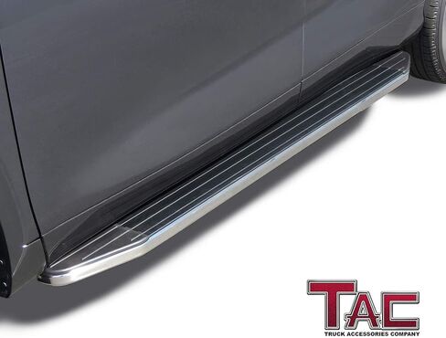 لوحات تشغيل بخطوات جانبية TAC تناسب 2020-2024 تويوتا هايلاندر SUV 5.5 بوصة قضبان جانبية من الألومنيوم الأسود قضبان خطوة قضبان Nerf 2 قطعة in Saudi Arabia