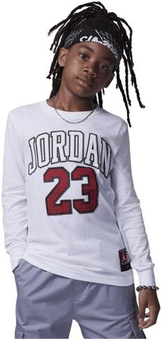 Nike Air Jordan 'Practice Flight' Long Sleeve T-Shirt (White) Size XL in Saudi Arabia