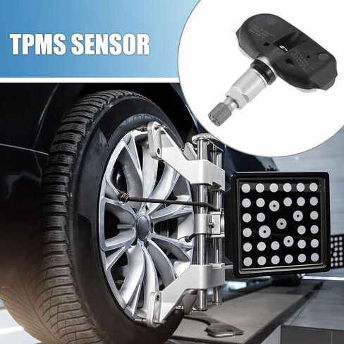 حساس ضغط الإطارات TPMS لسيارة هيونداي سوناتا 2007-2010 لون فضي معدني (مجموعة من 4) in Saudi Arabia