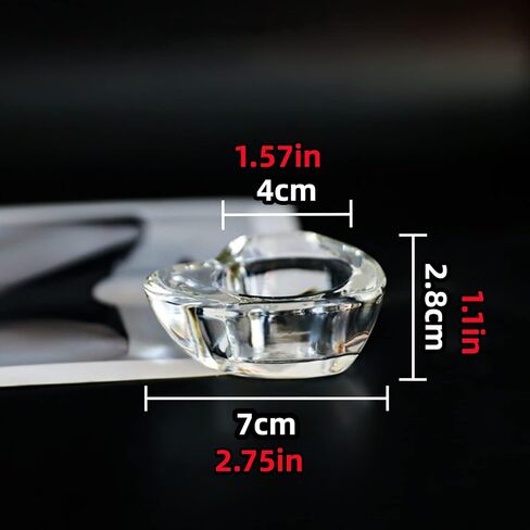 Glass Tea Light Candle Holders, a Stainless Steel Tweezers, Shockproof Box Included for Easy Storage and Transport, Ideal for Camping and Travel (Candles not Included) (Heart-Shaped) in Saudi Arabia