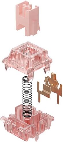 Gateron Ink v2 Pink Pre lubed 5pin Linear Switches 50g Force DIY Mechanical Keyboard Switch(90PCS, Pink Ink v2) in Saudi Arabia