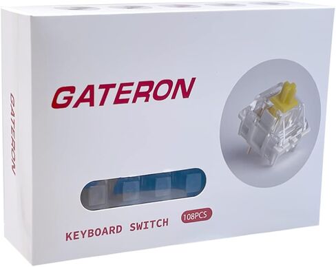 Gateron Ink v2 Pink Pre lubed 5pin Linear Switches 50g Force DIY Mechanical Keyboard Switch(90PCS, Pink Ink v2) in Saudi Arabia