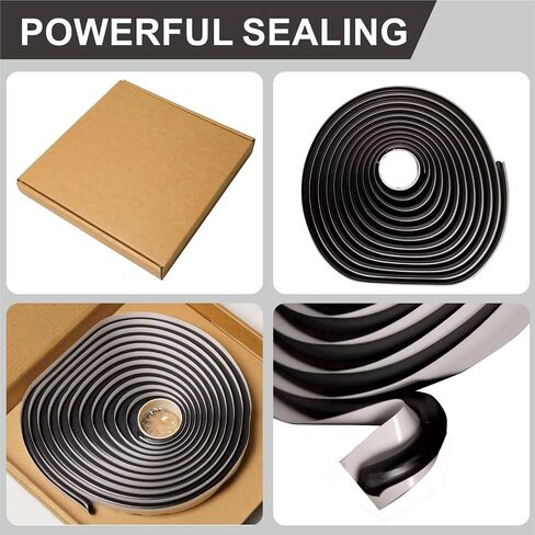 13 Ft Butyl Sealant Tape, Waterproof Butyl Rubber Sealant, Diameter 1/4" Rubber Sealant for Installing Car Doors, Windows, Car Audio in Saudi Arabia