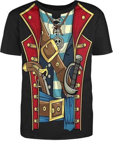 Pirate Costume Novelty Funny Cruise Shirt Unisex Men Women Novelty Pirate T Shirts in Saudi Arabia