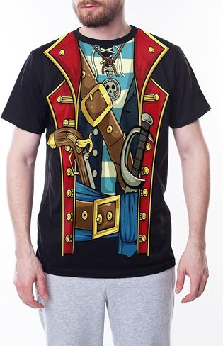 Pirate Costume Novelty Funny Cruise Shirt Unisex Men Women Novelty Pirate T Shirts in Saudi Arabia