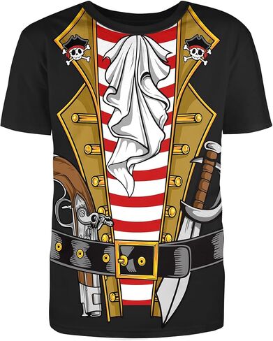 Pirate Costume Novelty Funny Cruise Shirt Unisex Men Women Novelty Pirate T Shirts in Saudi Arabia