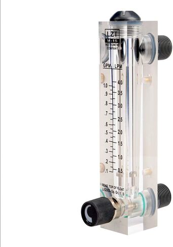LZT M-15 0.1-1GPM 0.5-4LPM مقياس تدفق المياه لوحة جبل نوع مقياس الجريان in Kuwait