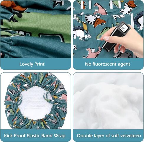 Car Seat Covers for Babies, Amo Nenes Infant Car Seat Warmer, Windproof Infant Carseat Cover, Kick-Proof Carseat Canopy for All Seasons, Shower Gift for Newborn, Fit Most Baby Car Seat (Dinosaur) in Saudi Arabia
