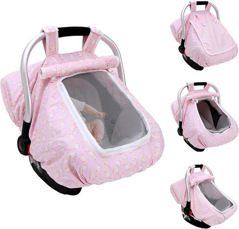 أغطية مقاعد السيارة للأطفال، سخان مقعد السيارة للرضع من آمو نينيس، غطاء مقعد السيارة للرضع مقاوم للرياح، مظلة مقعد السيارة مقاومة للركل لجميع المواسم، هدية استحمام لحديثي الولادة، تناسب معظم مقاعد السيارة للأطفال (ديناصور) in Kuwait