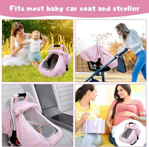 أغطية مقاعد السيارة للأطفال، سخان مقعد السيارة للرضع من آمو نينيس، غطاء مقعد السيارة للرضع مقاوم للرياح، مظلة مقعد السيارة مقاومة للركل لجميع المواسم، هدية استحمام لحديثي الولادة، تناسب معظم مقاعد السيارة للأطفال (ديناصور) in Kuwait