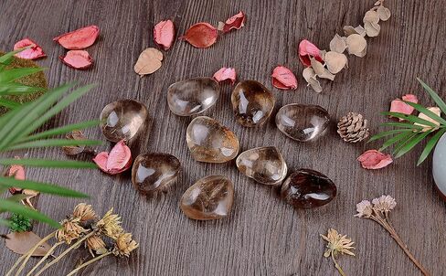 6 قطعة من أحجار اللابرادوريت على شكل قلب، أحجار كريمة كريستالية طبيعية على شكل قلب، أحجار النخيل، بلورات استشفاء in Kuwait