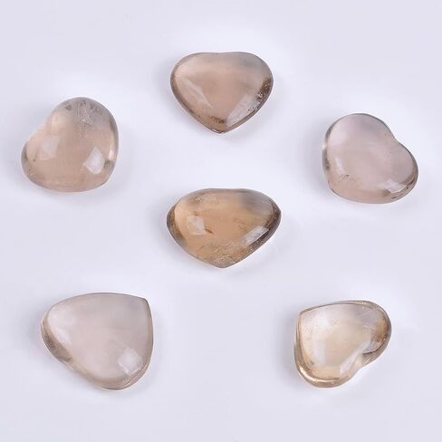 6 قطعة من أحجار اللابرادوريت على شكل قلب، أحجار كريمة كريستالية طبيعية على شكل قلب، أحجار النخيل، بلورات استشفاء in Kuwait