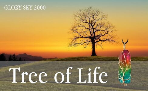 Handmade Tree of Life Pendant Natural Quartz Crystal Necklace Silver Wire Wrapped Healing Crystal Necklace Spiritual Gift for Women… in Saudi Arabia