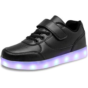 Kids Light Up Shoes LED Sneakers High Top USB Charging Flashing Trainers for Child Girls Boys