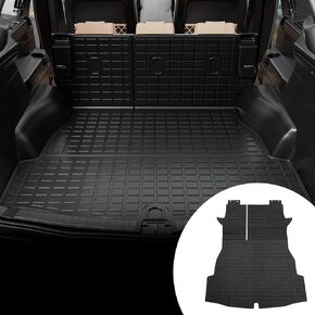 Cargo Mat Compatible with 2019-2024 Toyota Rav4 Trunk Mat TPE All Weather Cargo Liner Back Seat Cover Protector 2023 Rav4 Accessories (Cargo Mat with Backrest Mat)