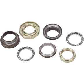 Steering Stem Bearing Kit, Motorcycle Front Fork Steering Stem Bearings Kit Steel Alloy Replacement for GY6‑50/60/80CC Go Karts Scooters ATV UTV