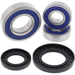 All Balls Racing 25-1393 Wheel Bearing Kit Rear Compatible with/Replacement for Kawasaki KLV1000 (Euro) 2004-05, Suzuki DL1000 V-Strom 2002-12, DL650 2004-11, DL650 ABS 2007-21, DL650 XT ABS 2017-21