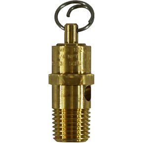 Kingston 1/4" NPT Brass Soft Seat Economy Pressure Relief Valve, Made In The USA. (190 PSI / 104 SCFM)
