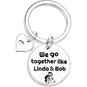 Burgers Inspired Gift Couple Keychian Valentine's Day Gift Husband Wife Gifts Anniversary Christmas Birthday Gifts Romantic Gifts