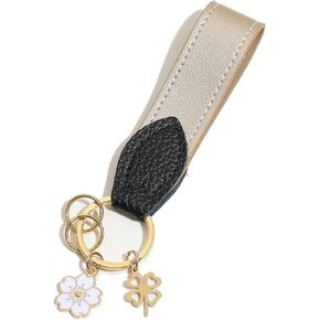 Leather Keychain,Ladies Keychain,Flower Keychain,Car Keychain,Ladies Leather Keychain,Gifts for Women and Girls