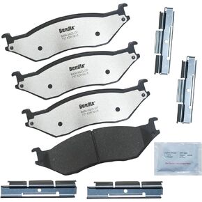 Bendix Fleet Metlok Premium Severe Duty Brake Pads for Select Model/Position for Ford E-550 Super Duty,F53,F-450 Super Duty, F-550 Super Duty, E-550 Super Duty 2003,F53 -(MKD777FM)