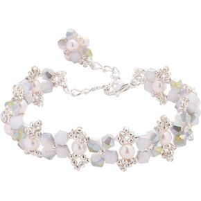 Bracelet, sparkling pear shaped elegant and comfortable gift commemorating friendship