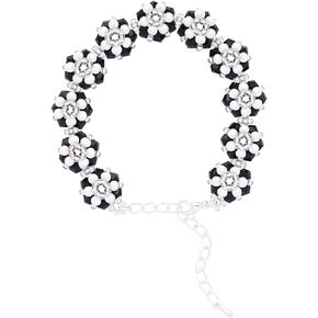 Bracelet black and white color scheme, high-end luxury gift for friends and girlfriends, bracelet, high cold series