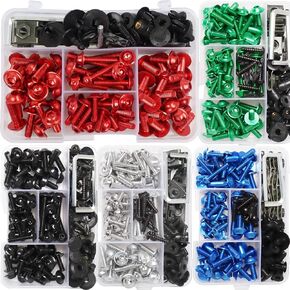 العالمي الكامل الأزرق هدية الترباس عدة الزجاج الأمامي مسامير السحابة كليب المكسرات غسالات تركيب مجموعات استبدال لكاواساكي ياماها هوندا سوزوكي in Kuwait