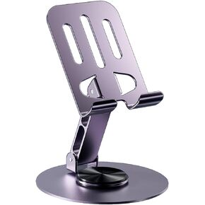 Phone Tablet Holder Metal Phone Stand 360° Rotation All Kinds Cellphone Foldable Scalable Office Desk Adjustable Portable for Travel